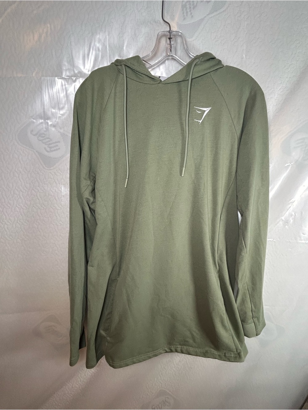 Gymshark Olive Green critical Crewneck Hoodie